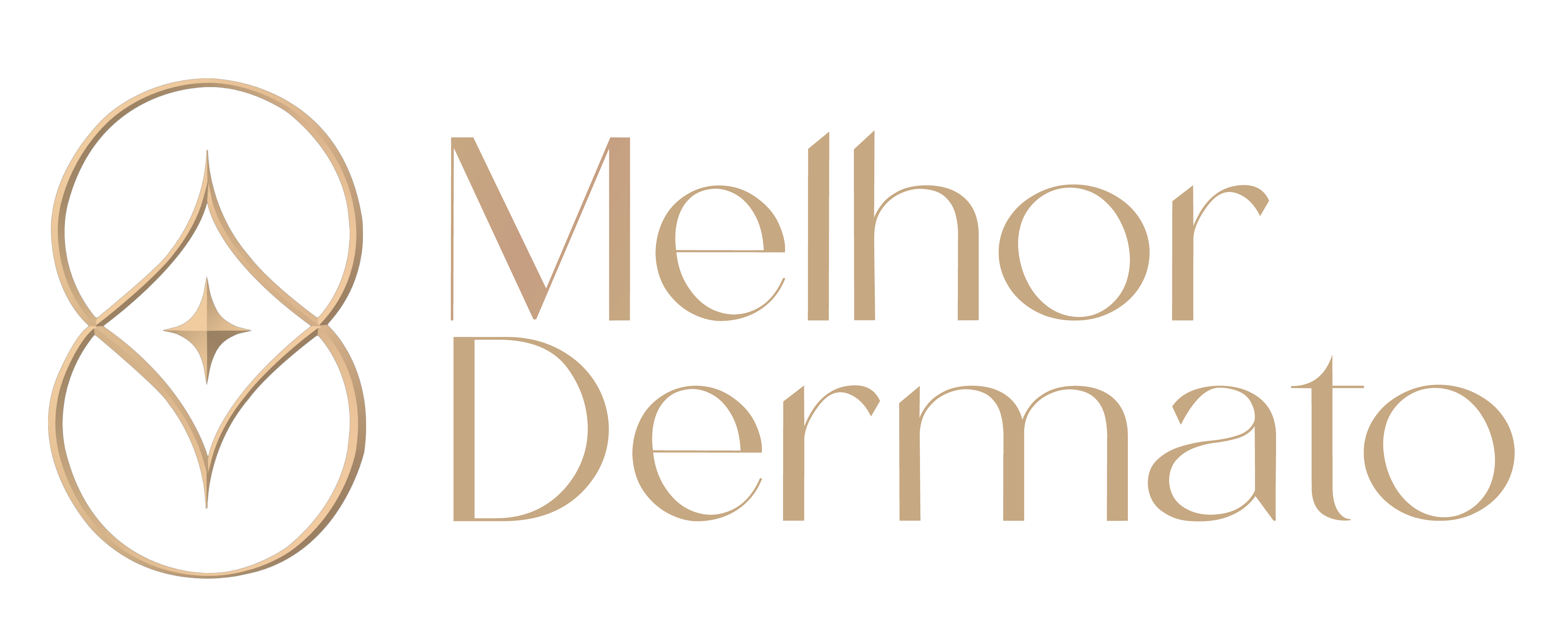 Logo Melhor Dermato — Beige Suave