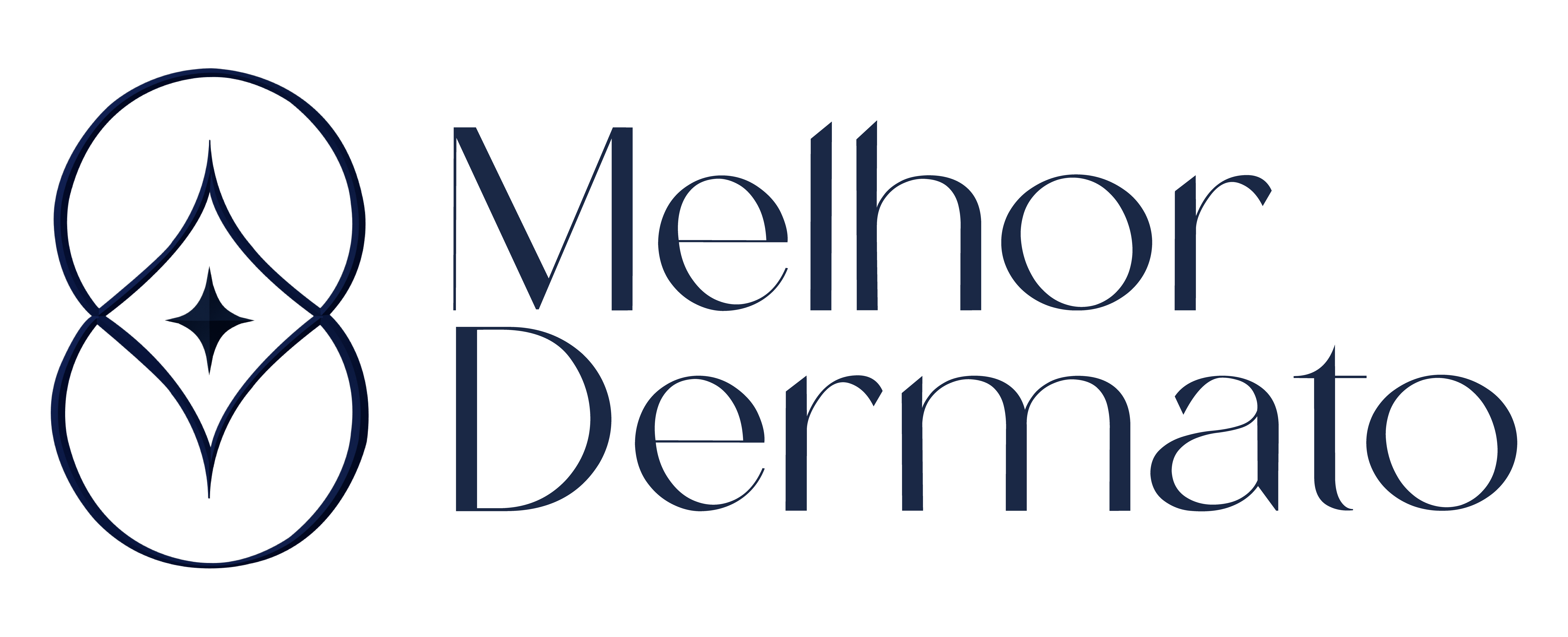 Logo Melhor Dermato — Navy Sólido